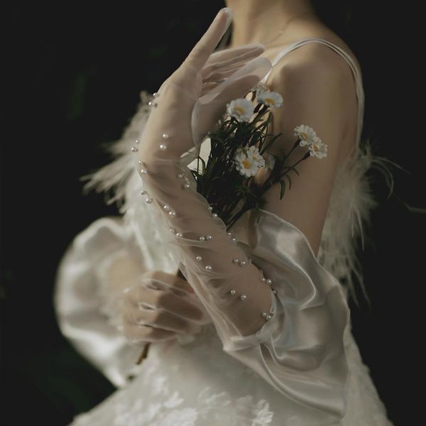 ivory long wedding gloves silk satin elbow length tulle party gants de mariee pearl bridal gloves beaded wedding accessories h jllwcy, White
ivory long wedding gloves silk satin elbow length tulle party gants de mariee pearl bridal gloves beaded wedding accessories h jllwcy, White