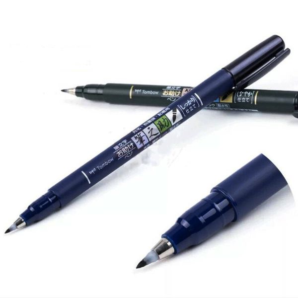 1 pcs tombow calligraphy brush pen practise calligraphy marker pen lettering soft handwriting school office supplies stationery, Black;red
1 pcs tombow calligraphy brush pen practise calligraphy marker pen lettering soft handwriting school office supplies stationery, Black;red