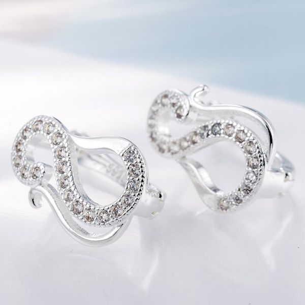 new trendy romantic earrings women wedding engagement party jewelry women girl's anniversary gift 925 sterling silver cz, Golden;silver
new trendy romantic earrings women wedding engagement party jewelry women girl's anniversary gift 925 sterling silver cz, Golden;silver
