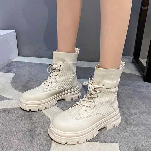 boots rimocy womens knitting elastic sock autumn fashion women high heels platform ankle thick sole lace up shoes woman1, Black
boots rimocy womens knitting elastic sock autumn fashion women high heels platform ankle thick sole lace up shoes woman1, Black