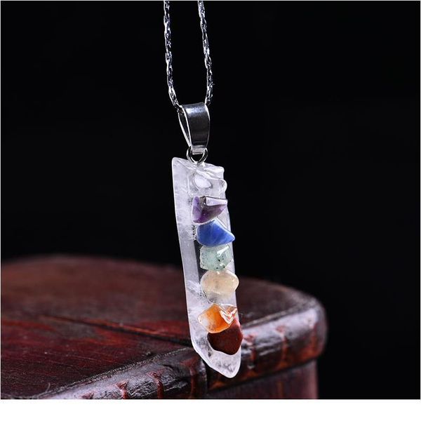 colorful fashion natural crystal energy love friendship 7 chakra healing stone mineral jewelry fashion gift pendant qylahy, Black
colorful fashion natural crystal energy love friendship 7 chakra healing stone mineral jewelry fashion gift pendant qylahy, Black