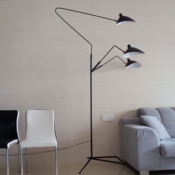 Nordic Dawn Spider Serge Mouille Floor Lamp Modeling Bedroom Industrial Standing Lamp Simple Living Room Led Floor Light Fixture