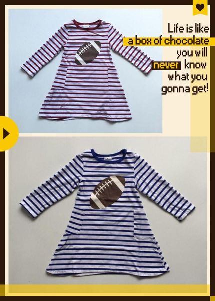 girl's dresses children girls game season dress clothing baseball stripe kids ball fall, Red;yellow
girl's dresses children girls game season dress clothing baseball stripe kids ball fall, Red;yellow