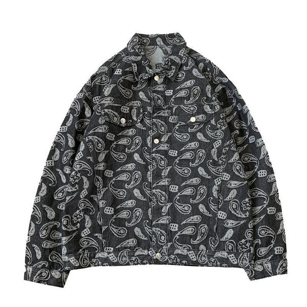 2021 street caju flower jacquard in straight line man jean blue jacket 5u2b, Black;brown
2021 street caju flower jacquard in straight line man jean blue jacket 5u2b, Black;brown