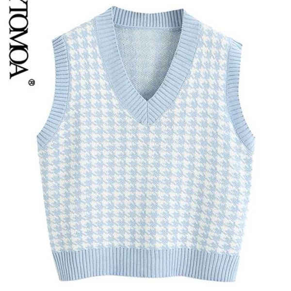 kpytomoa women fashion houndstooth loose knitted vest sweater v neck sleeveless side vents female waistcoat chic 220125, Black;white
kpytomoa women fashion houndstooth loose knitted vest sweater v neck sleeveless side vents female waistcoat chic 220125, Black;white