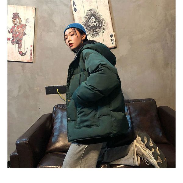 2021 new women winter wear on both sides bread loose jacket of in contrast to women's sewing color mexx, Black
2021 new women winter wear on both sides bread loose jacket of in contrast to women's sewing color mexx, Black