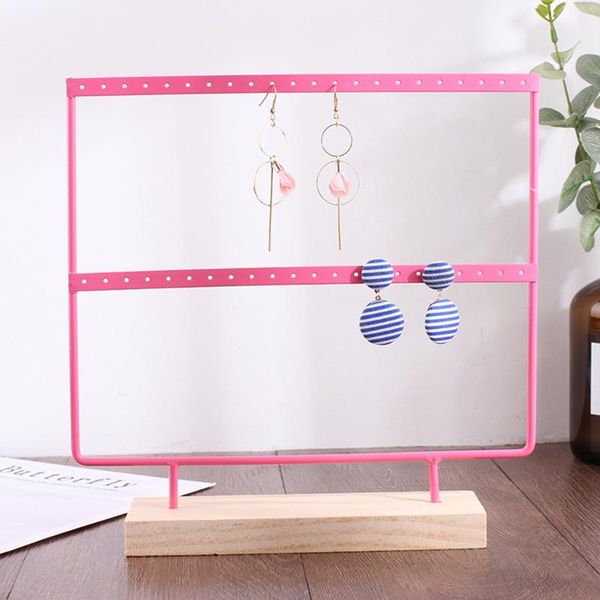 44 holes jewellery stand rack holder for hook dangle earrings necklace jewelry display showcase, Pink;blue
44 holes jewellery stand rack holder for hook dangle earrings necklace jewelry display showcase, Pink;blue