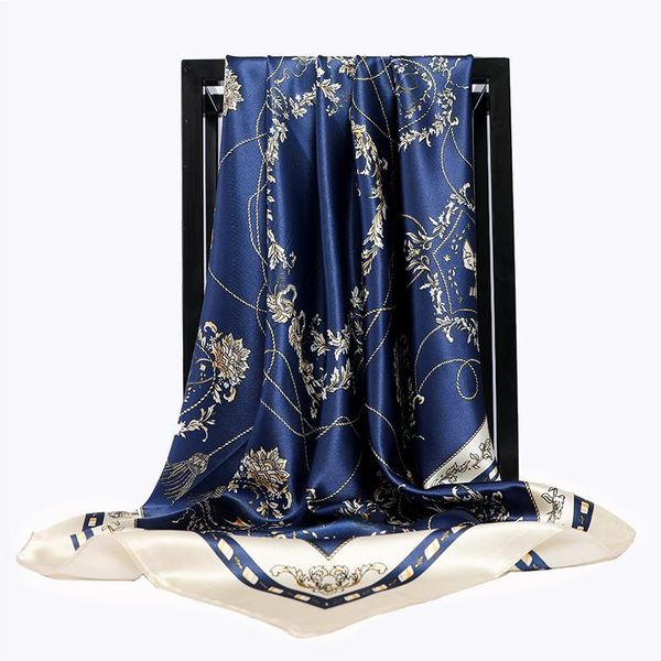 scarves silk scarf women hair neck square ladies shawl bandanna 90cm muslim hijab muffler foulard soft pashimina, Blue;gray
scarves silk scarf women hair neck square ladies shawl bandanna 90cm muslim hijab muffler foulard soft pashimina, Blue;gray