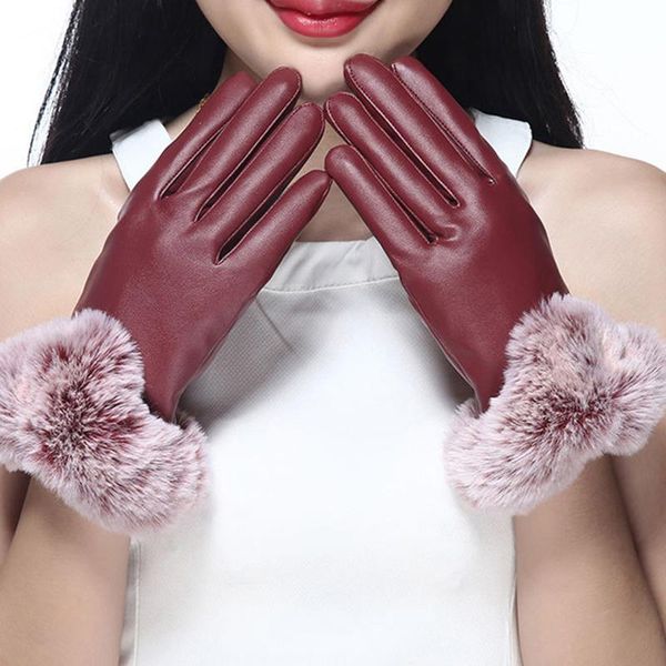 women winter gloves with velvet thickening touch-screen imitation wool warm vintage leather gloves mittens, Blue;gray
women winter gloves with velvet thickening touch-screen imitation wool warm vintage leather gloves mittens, Blue;gray