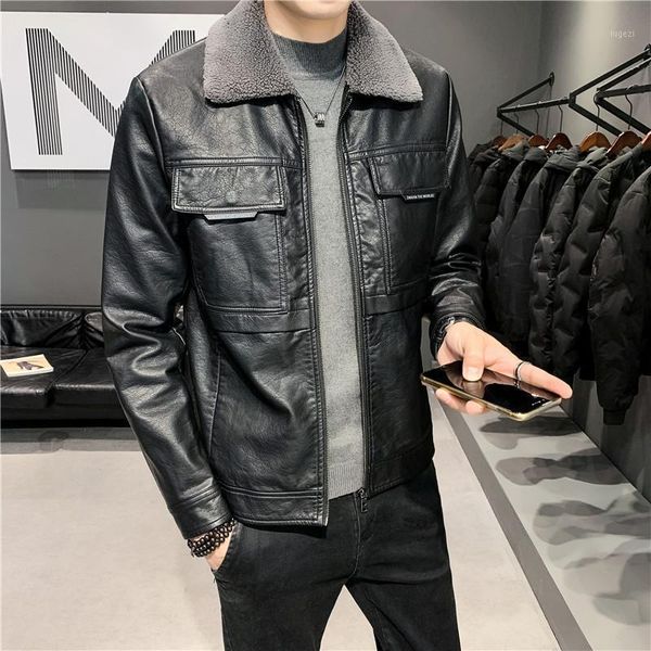shang home daily leather men's leather han edition cultivate morality handsome jacket lapel with velvet men brief paragraph1, Black
shang home daily leather men's leather han edition cultivate morality handsome jacket lapel with velvet men brief paragraph1, Black