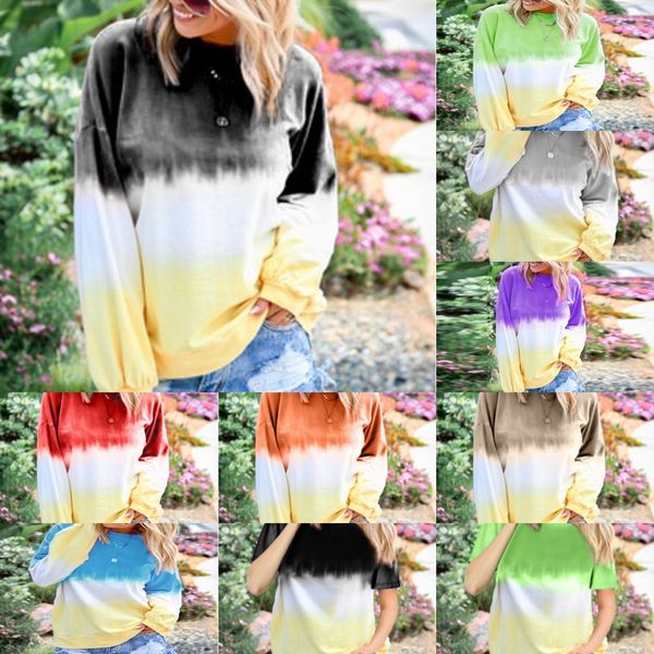 autumn winter 2020 women's rainbow gradient printing sweater long sleeve sweater odkbd, White
autumn winter 2020 women's rainbow gradient printing sweater long sleeve sweater odkbd, White