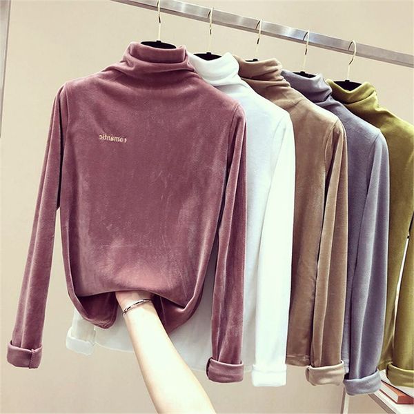 cashmere bottomed for women's wear 2020 new spring and autumn versatile half high t- shirt shirt shirtcollar korean early autumn plush, White
cashmere bottomed for women's wear 2020 new spring and autumn versatile half high t- shirt shirt shirtcollar korean early autumn plush, White
