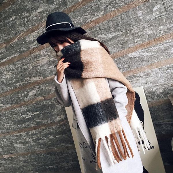 shawls 2021 big brand thicken women winter tassel scarf long size warm fashion scarves plaid, Blue;gray
shawls 2021 big brand thicken women winter tassel scarf long size warm fashion scarves plaid, Blue;gray
