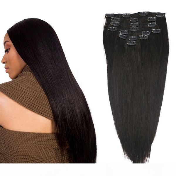 elibess har-double weft 100% human hair clip in hair extension 70g set 7pcs lot clip on human hairs, Black
elibess har-double weft 100% human hair clip in hair extension 70g set 7pcs lot clip on human hairs, Black