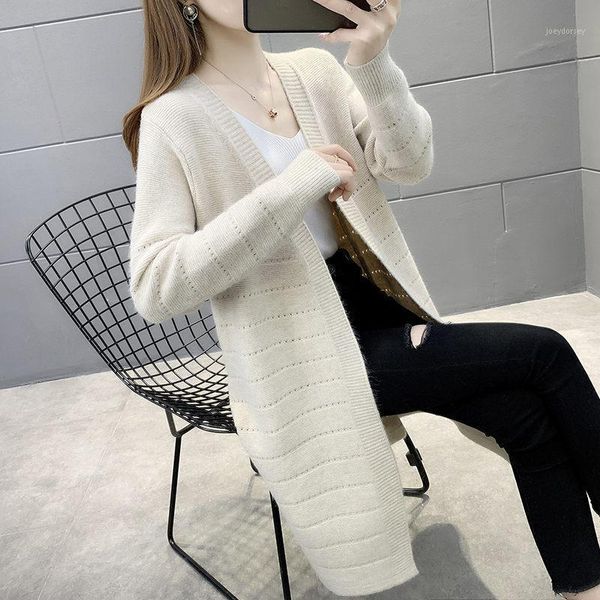 autumn outfit women's cardigan 2020 new loose long sleeve mid-length knitted sweater jacket spring no buckle coat outerwear y5631, White
autumn outfit women's cardigan 2020 new loose long sleeve mid-length knitted sweater jacket spring no buckle coat outerwear y5631, White