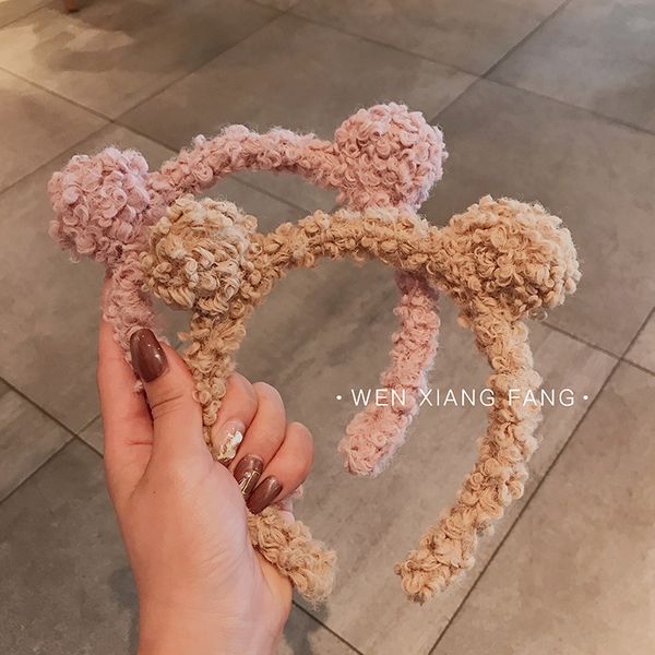 korea cute lamb little bear ear ball hair hoop autumn winter plush headband hairpin head ornament
korea cute lamb little bear ear ball hair hoop autumn winter plush headband hairpin head ornament