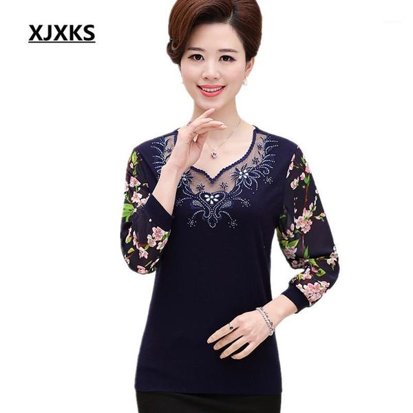 women's sweaters chiffon sleeves middle aged women sweater good quality spring and autumn 2021 pullovers 0111, White;black
women's sweaters chiffon sleeves middle aged women sweater good quality spring and autumn 2021 pullovers 0111, White;black