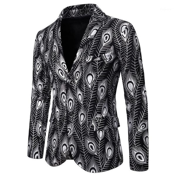 shiny silver peacock feather print blazer men slim fit notched lapel mens blazer jacket wedding suit jacket men terno masculino1, White;black
shiny silver peacock feather print blazer men slim fit notched lapel mens blazer jacket wedding suit jacket men terno masculino1, White;black