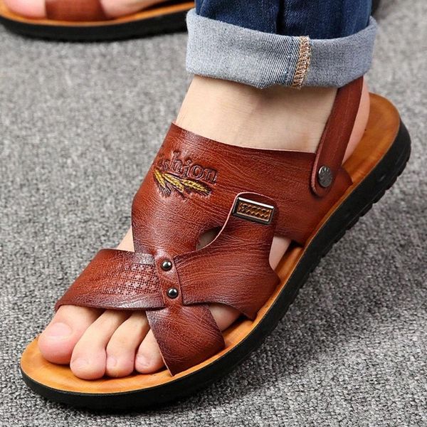 summer beach shoes men sandals 2020 solid casual non-slip dual use sandals men shoes ankle strap slippers sandalias homb #cu29, Black
summer beach shoes men sandals 2020 solid casual non-slip dual use sandals men shoes ankle strap slippers sandalias homb #cu29, Black