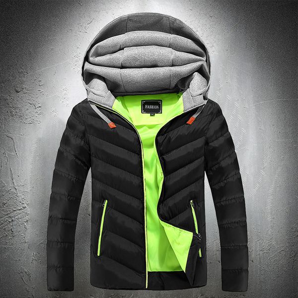 2021 New Autumn Bubble Jacket Hooded Cotton Padded Coat Fall Men Slim Fit Windbreaker Fashion Clothing FO0V, Black
2021 New Autumn Bubble Jacket Hooded Cotton Padded Coat Fall Men Slim Fit Windbreaker Fashion Clothing FO0V, Black