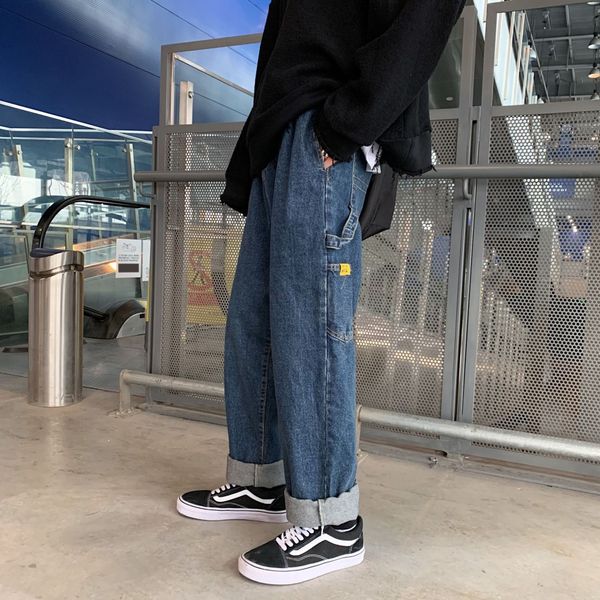 ka522 trendy jeans men's wide version trendy and easy to men jeans pantswide pants leg pantsboys ins straight korean leg daddy pants we, Blue
ka522 trendy jeans men's wide version trendy and easy to men jeans pantswide pants leg pantsboys ins straight korean leg daddy pants we, Blue
