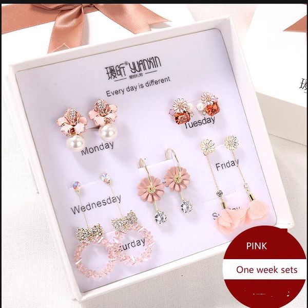 2020 the new one-week combination set of earrings with studs and tassels for women 160, Golden;silver
2020 the new one-week combination set of earrings with studs and tassels for women 160, Golden;silver