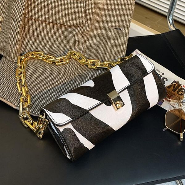 luxury gold chain women handbag pu leather shoulder bags zebra print shoulder underarm bag
luxury gold chain women handbag pu leather shoulder bags zebra print shoulder underarm bag