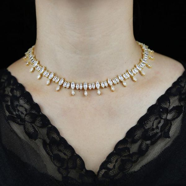 bohemia fashion shiny bling 5a cz multi layered cuban tennis chain necklace iced out oval cubic zirconia women delicate jewelry, Golden;silver
bohemia fashion shiny bling 5a cz multi layered cuban tennis chain necklace iced out oval cubic zirconia women delicate jewelry, Golden;silver