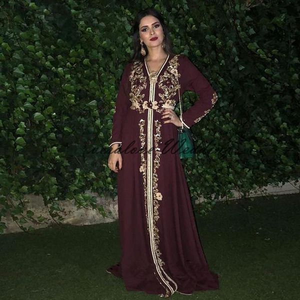 moroccan kaftan prom dresses v neck long sleeves brown lace appliques arabic muslim special occasion dress cocktail party gowns, Black
moroccan kaftan prom dresses v neck long sleeves brown lace appliques arabic muslim special occasion dress cocktail party gowns, Black