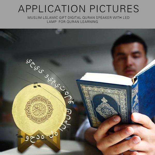 muslim quran night wireless bluetooth koran book recitation speaker led light 3d colorful moonlight lamp gifts
muslim quran night wireless bluetooth koran book recitation speaker led light 3d colorful moonlight lamp gifts