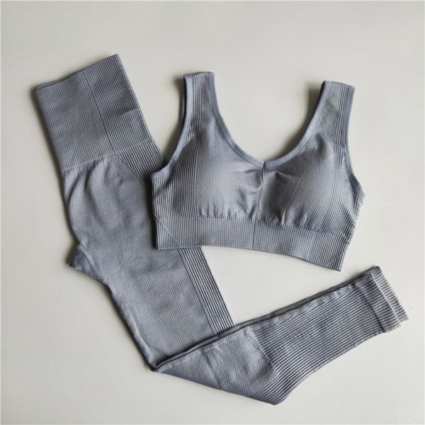 2 piece set women seamless yoga set fitness clothing high waist leggings+sport bra gym workout clothes woman jogging sportwear c0122, Gray
2 piece set women seamless yoga set fitness clothing high waist leggings+sport bra gym workout clothes woman jogging sportwear c0122, Gray