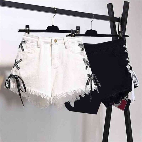 tassel denim shorts women summer lace up jeans shorts casual streetwear short femme, White;black
tassel denim shorts women summer lace up jeans shorts casual streetwear short femme, White;black