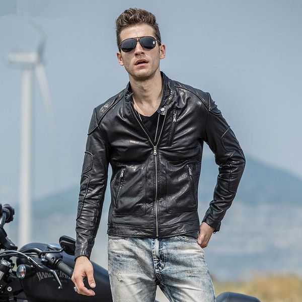 genuine leather real sheepskin coat for spring autumn jacket men streetwear motorcycle jackets mc16c232 my1801, Black
genuine leather real sheepskin coat for spring autumn jacket men streetwear motorcycle jackets mc16c232 my1801, Black
