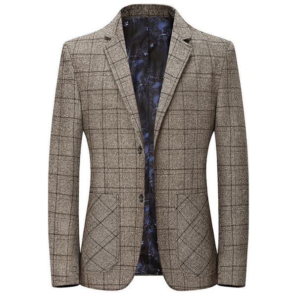 men's suits & blazers fashion men plaid blazer spring simple slim wild formal business casual male brand clothing, White;black
men's suits & blazers fashion men plaid blazer spring simple slim wild formal business casual male brand clothing, White;black