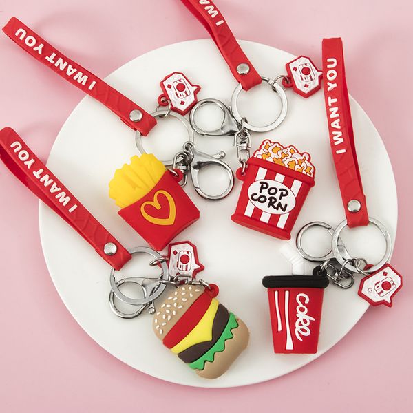 cute simulation key chain keyring fake chips popcorn keychain handbag pendant lanyard key ring, Silver
cute simulation key chain keyring fake chips popcorn keychain handbag pendant lanyard key ring, Silver