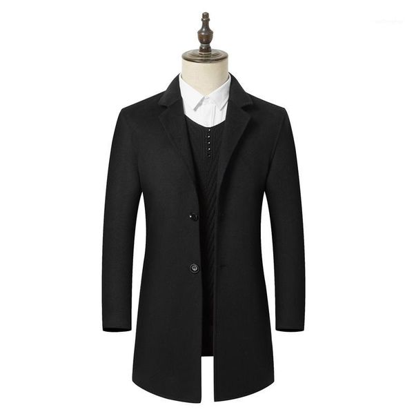 justar men's new autumn and winter handmade woolen overcoat medium long british wool coat double faced ni coat1, Black
justar men's new autumn and winter handmade woolen overcoat medium long british wool coat double faced ni coat1, Black