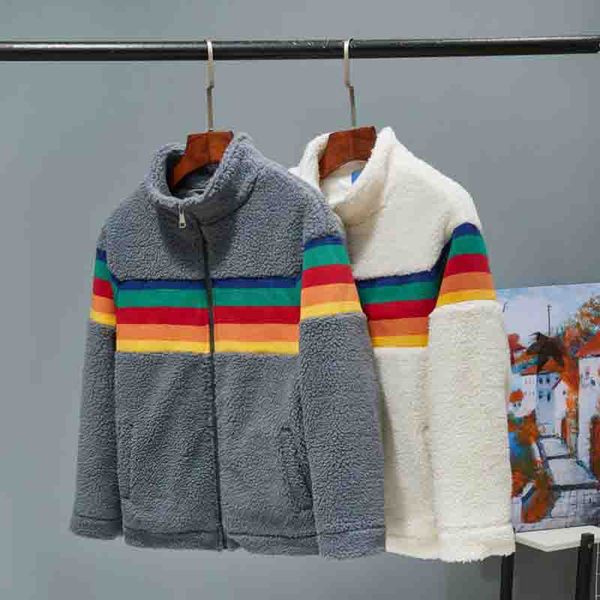 women coat fashion mens letter embroidery jackets casual womens winter coats with colorful striped zipper windbreaker size s-xl, Black;brown
women coat fashion mens letter embroidery jackets casual womens winter coats with colorful striped zipper windbreaker size s-xl, Black;brown