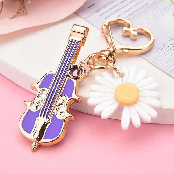 fashion metal violin keychain for women men car bag musical instrument key chain heart buckle flower keyring musician party gift, Silver
fashion metal violin keychain for women men car bag musical instrument key chain heart buckle flower keyring musician party gift, Silver