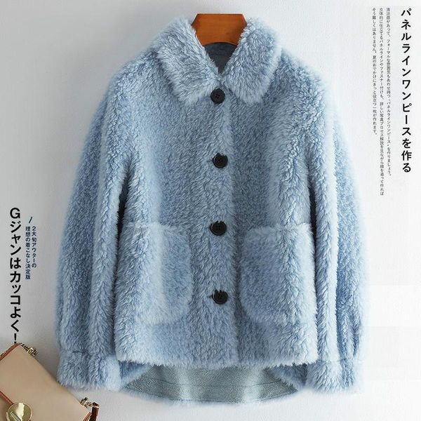 women 2020 winter new casual single breasted plush teddy wool fur overcoats female thicken warm furry real fur outwears z118, Black
women 2020 winter new casual single breasted plush teddy wool fur overcoats female thicken warm furry real fur outwears z118, Black