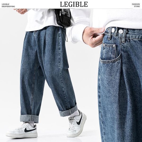 legible high street hip hop mens jeans 2020 wide leg jeans man loose fashion vintage male denim pants clothes1, Blue
legible high street hip hop mens jeans 2020 wide leg jeans man loose fashion vintage male denim pants clothes1, Blue