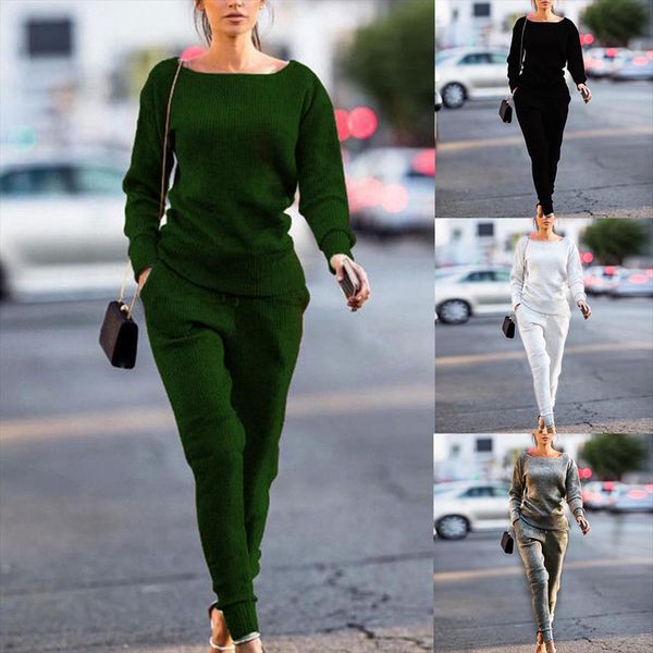 2019 новых женщин jogger setsthin мода осень tracksuit повседневный simple daily solid толстовка кальсон 2pcs костюмы спортивная одежда, Gray
2019 новых женщин jogger setsthin мода осень tracksuit повседневный simple daily solid толстовка кальсон 2pcs костюмы спортивная одежда, Gray