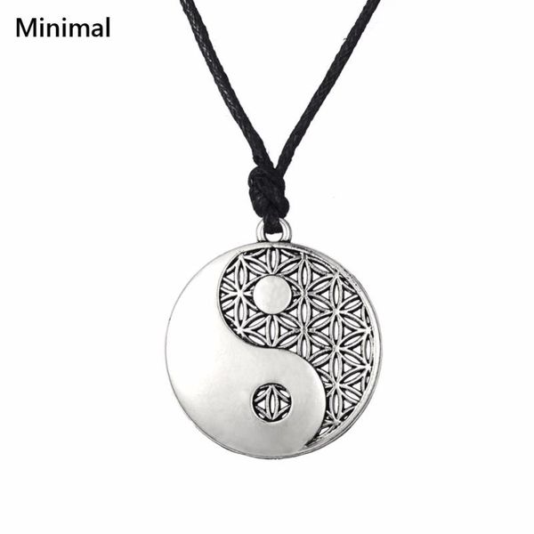 minimal flower of life sliver/gold color talisman pendant necklace tai chi solomon pagan wicca jewelry for man/woman, Silver
minimal flower of life sliver/gold color talisman pendant necklace tai chi solomon pagan wicca jewelry for man/woman, Silver