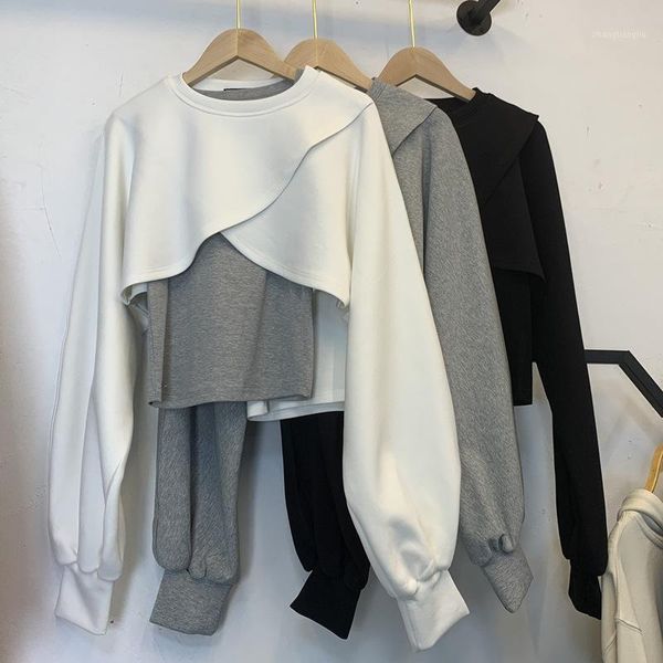 yoga outfits sports and leisure college style long sleeve women's sweater two piece set trend sport crop, White;red
yoga outfits sports and leisure college style long sleeve women's sweater two piece set trend sport crop, White;red