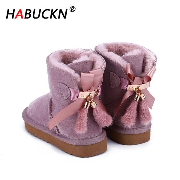 habuckn new genuine leather fashion kids snow boots for children warm winter child shoes pendant tassel dusk pretty cute, Black;grey
habuckn new genuine leather fashion kids snow boots for children warm winter child shoes pendant tassel dusk pretty cute, Black;grey