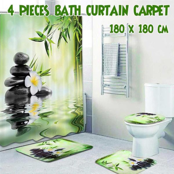 shower curtains curtain bathroom decoration 3d bamboo running water green toilet cover mat non-slip set
shower curtains curtain bathroom decoration 3d bamboo running water green toilet cover mat non-slip set