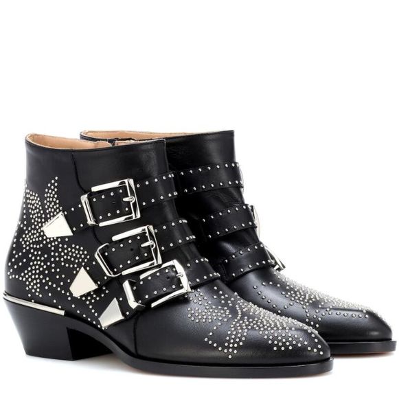 winter fashion women booties susanna studded leather studded buckle ankle boots chunky heel combat boots party wedding eu35-41, Black
winter fashion women booties susanna studded leather studded buckle ankle boots chunky heel combat boots party wedding eu35-41, Black