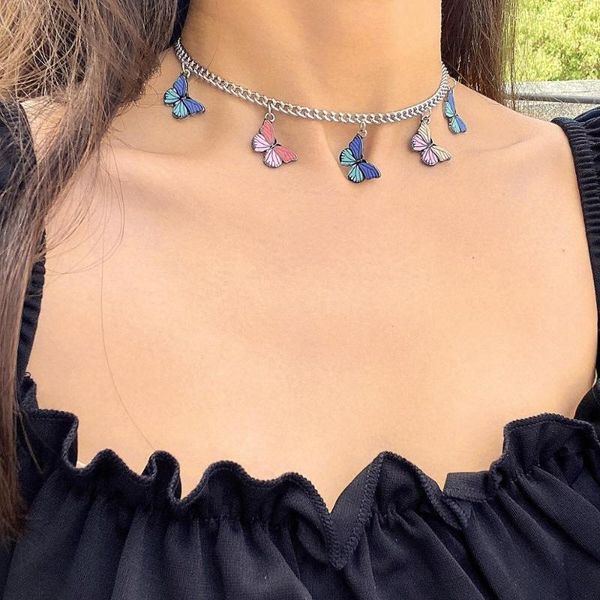 2020 fashion sweetheart color butterfly necklace butterfly pendant necklace collarbone chain sweet beauty style summer jewelry, Silver
2020 fashion sweetheart color butterfly necklace butterfly pendant necklace collarbone chain sweet beauty style summer jewelry, Silver