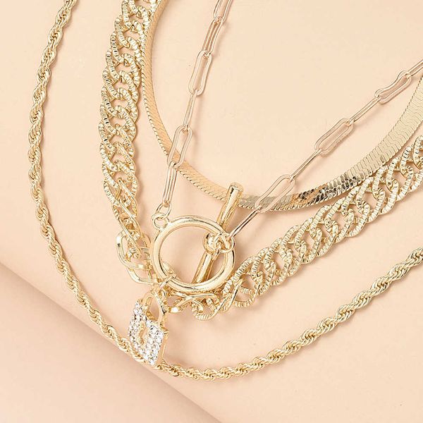 simple n7347 fashion versatile silver inlaid diamond chain personality multi-layer women's necklace hot
simple n7347 fashion versatile silver inlaid diamond chain personality multi-layer women's necklace hot