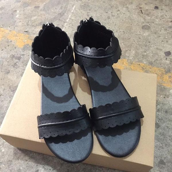 women's sandals zipper belt buckle flat belt lace fashion comfortable lace women's breathable shoes large sizes 35-43, Black
women's sandals zipper belt buckle flat belt lace fashion comfortable lace women's breathable shoes large sizes 35-43, Black