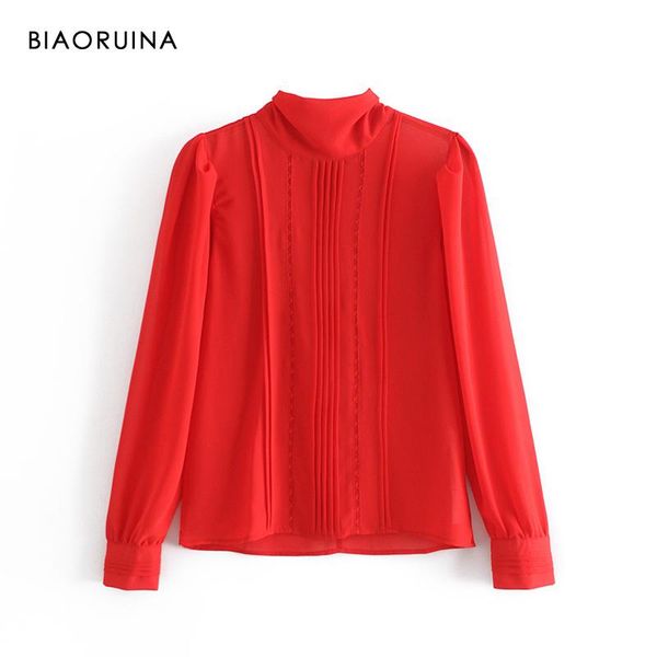 biaoruina women's red vertical lace drape shirt back bow tie hollow out fashion blouse all-match elegant new arrival, White
biaoruina women's red vertical lace drape shirt back bow tie hollow out fashion blouse all-match elegant new arrival, White
